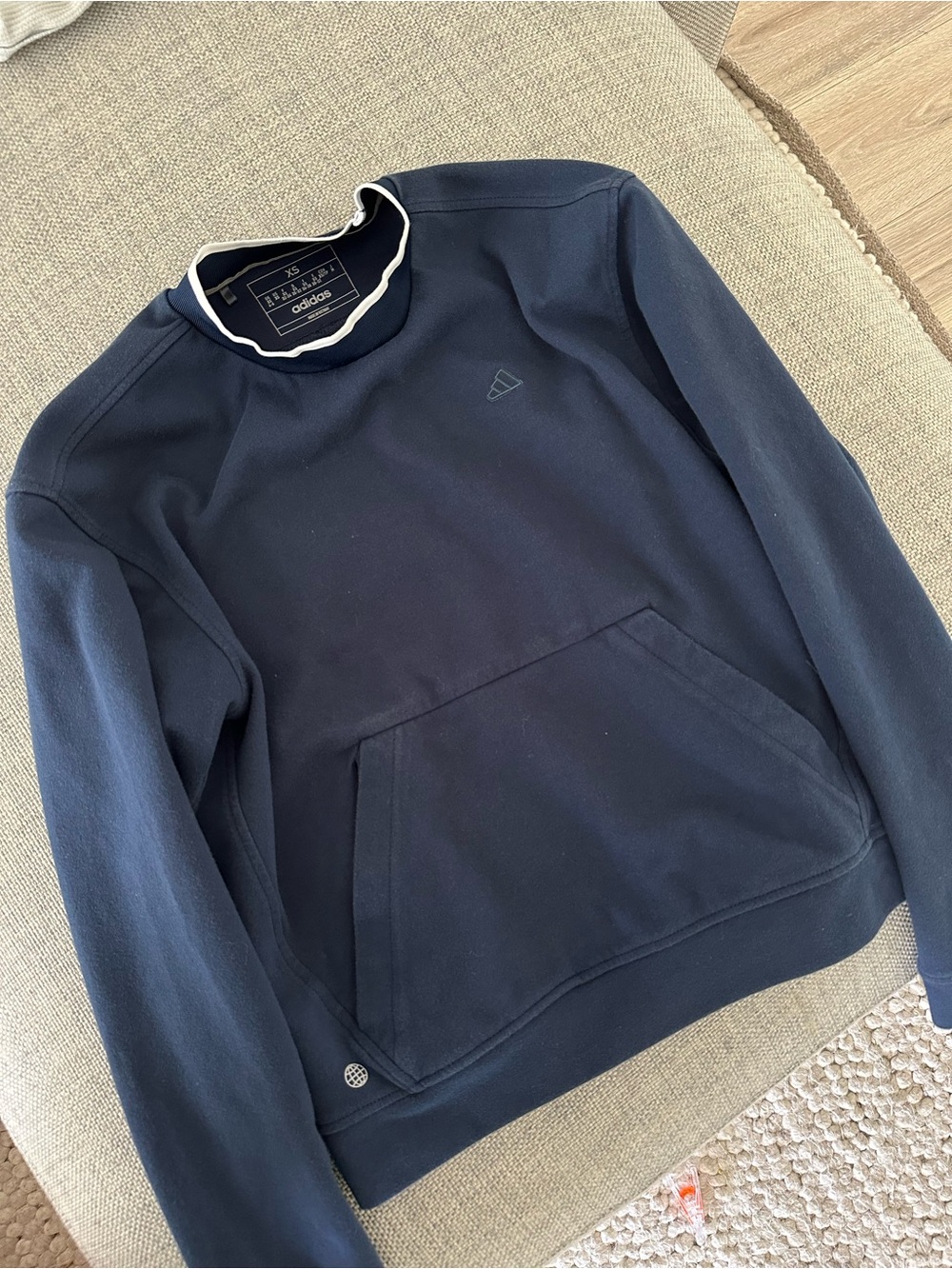 Adidas Navy Crewneck Sweatshirt